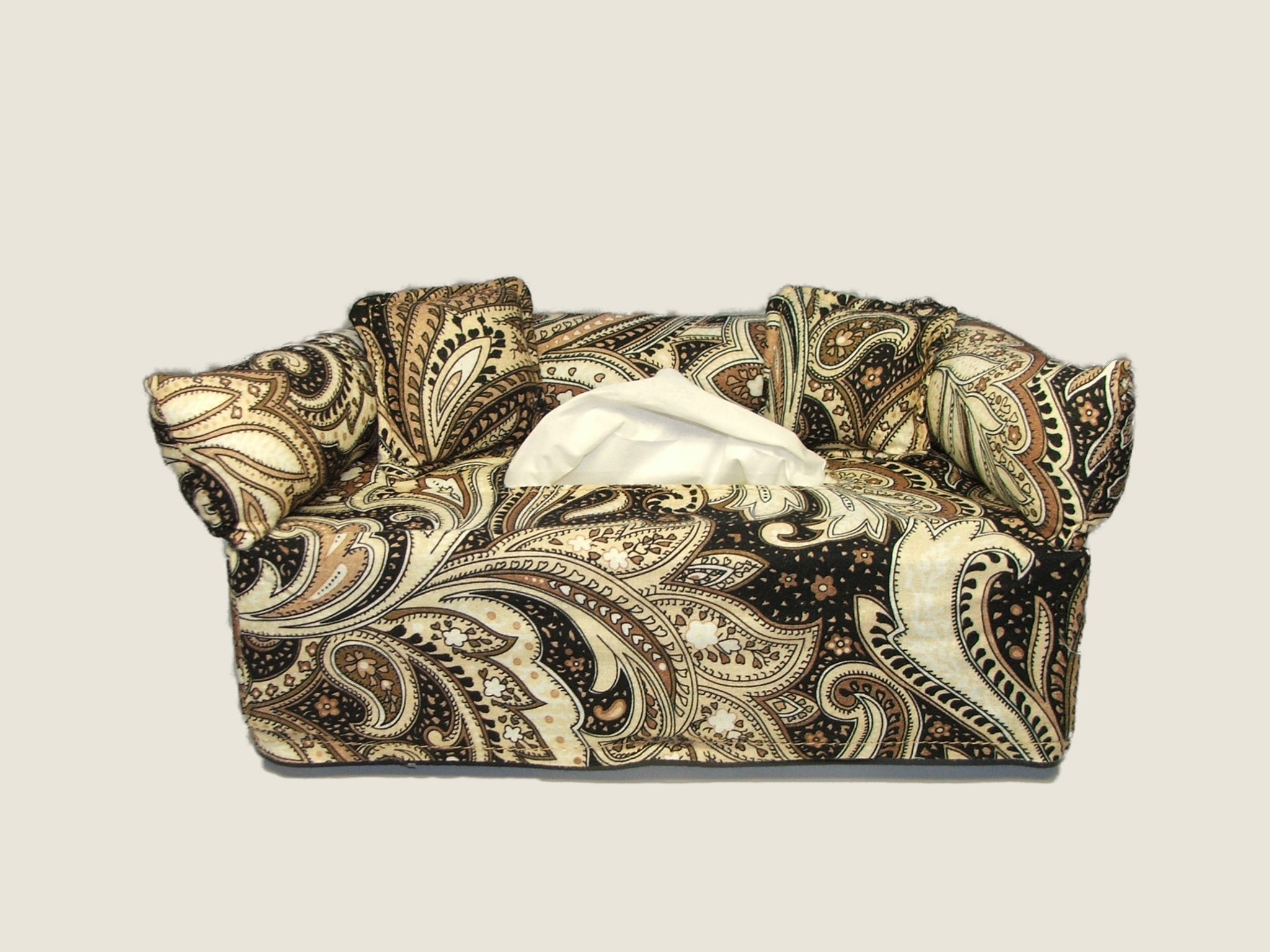 Brown Paysley- Includes Free Shipping-Free Tissue