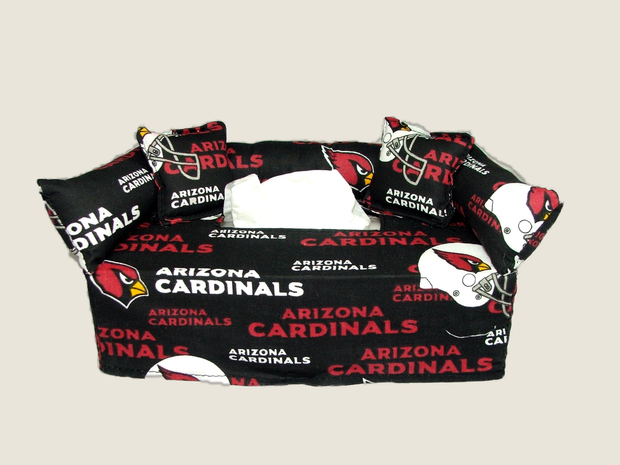 Arizona Cardinals NFL-Tissue Box Cover, Includes FREE Tissue - FREE shipping.
